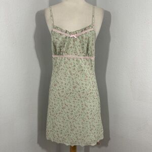 Dress‎ Womens Large Babydoll Multi Spaghetti Strap Prairie Fairy Cottagecore